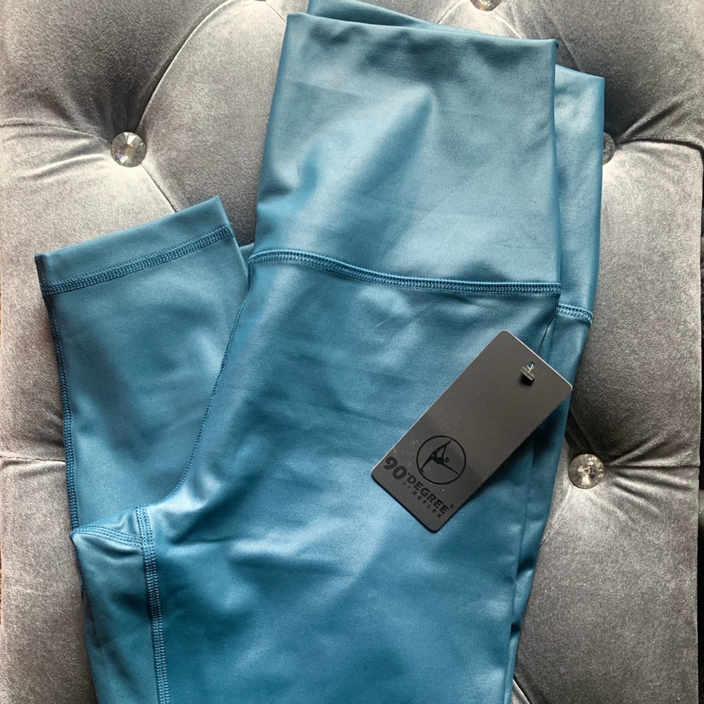 NWT 90° by reflex coated leggings or workout pants